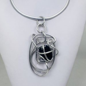 AJA Onyx Crystal Necklace #485