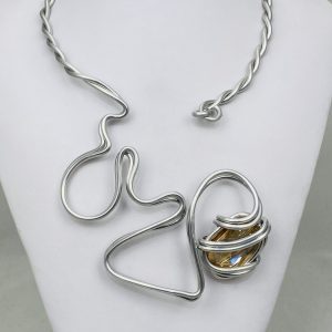 AJA Apricot Crystal Neck Collar #885