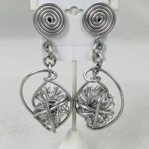 AJA Double Metal Post Earrings (Pierced) #546