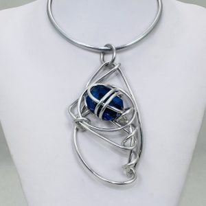 AJA Indigo Crystal Necklace #489