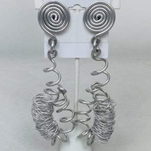AJA Double Metal Post Earrings (Pierced) #547