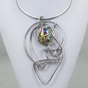 AJA Iridescent Citrine Crystal Necklace #498