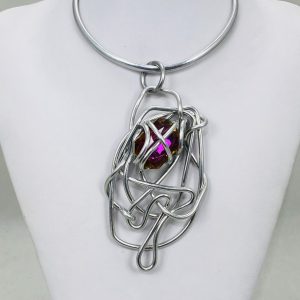AJA Watermelon Crystal Necklace #490